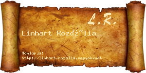Linhart Rozália névjegykártya